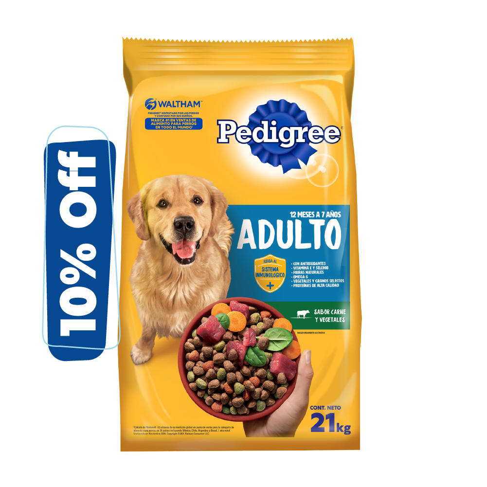 Pedigree Carne y Vegetales 21kg - imagen 3