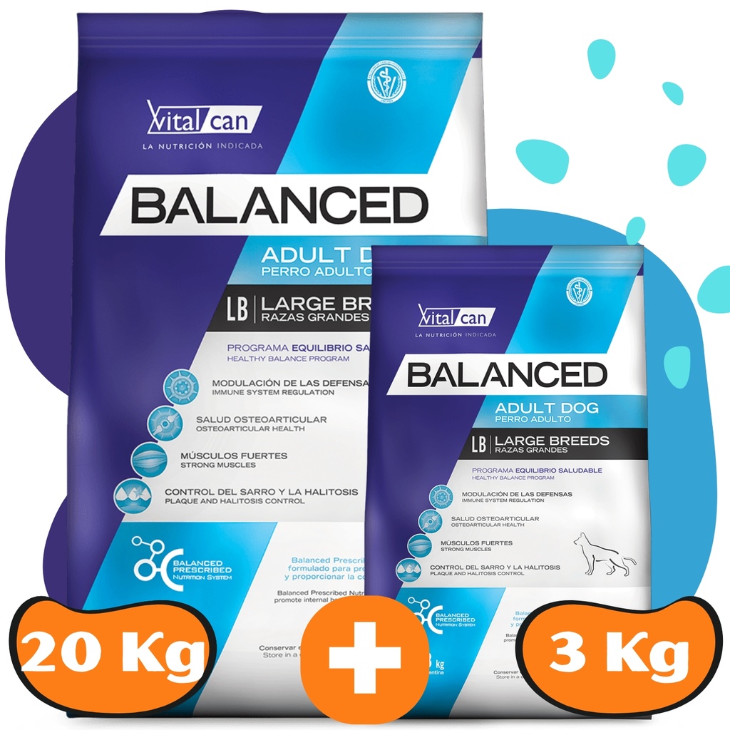 Vitalcan Balanced Adulto Mediano perro 20 kg - imagen 4