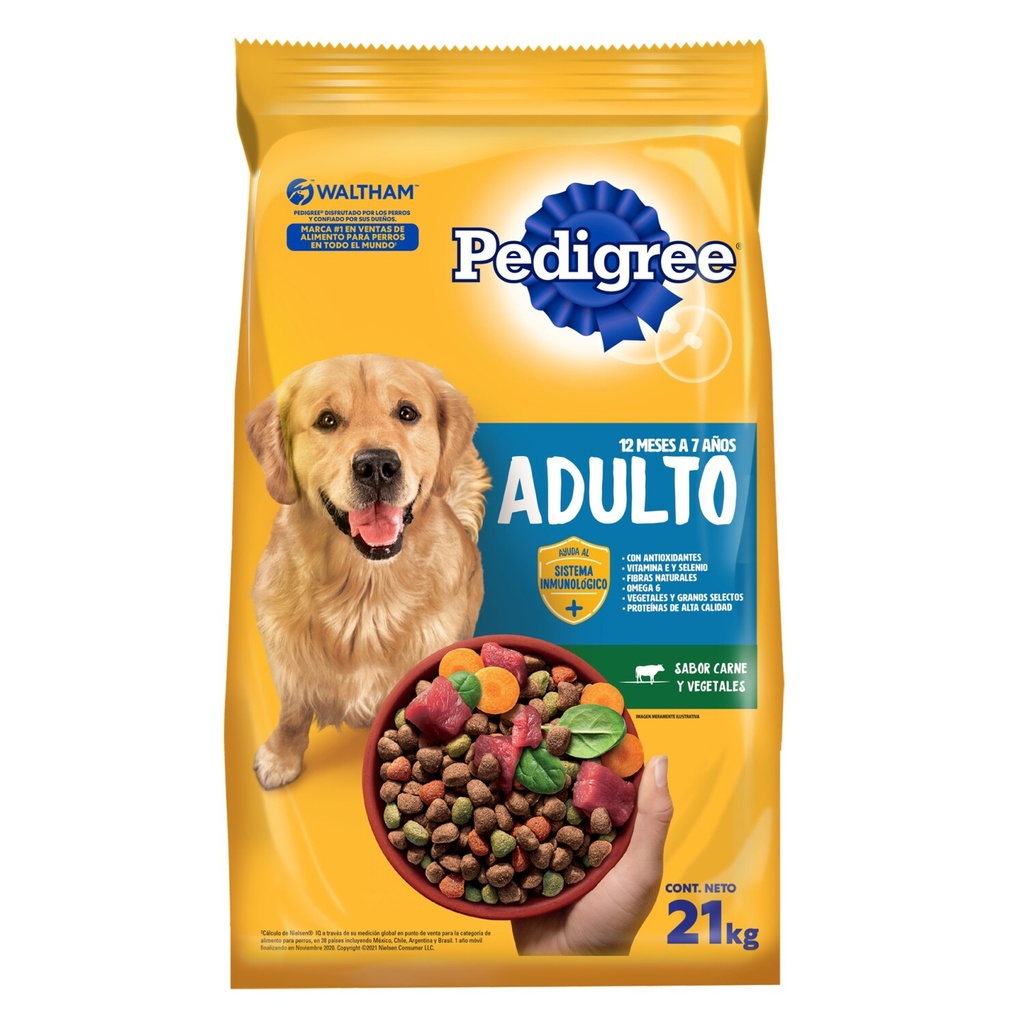 Pedigree Carne y Vegetales 21kg