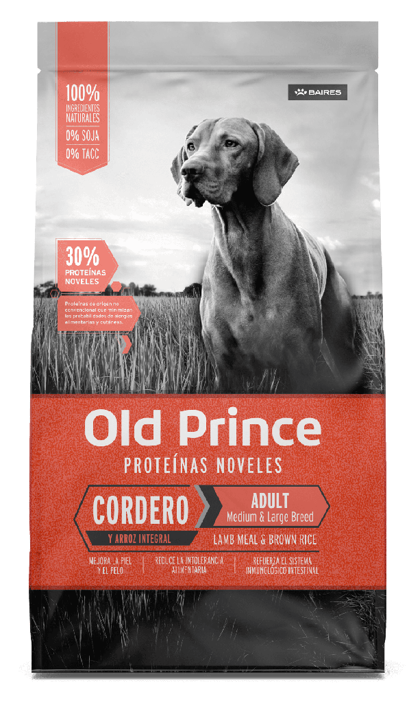 Old Prince Proteínas Noveles Adulto Cordero perro 15 kg